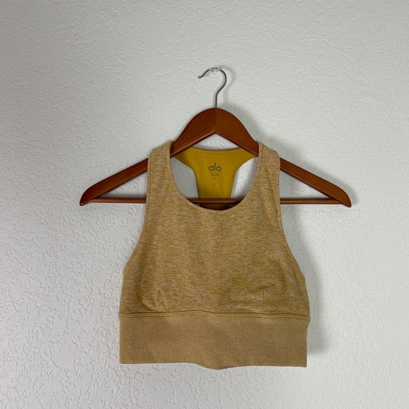 ❌SOLD❌ Alo Yoga Alosoft Serenity Bra in Tuscan Sun - Picture 3 of 5